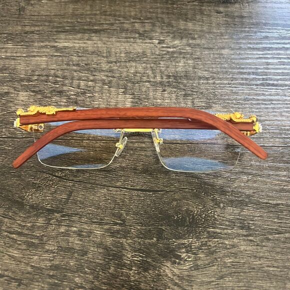 Clear Fashion Trend Sunglasses Rimless Luxury Sunglasses Driving Travel Glasses - Picture 7 of 9